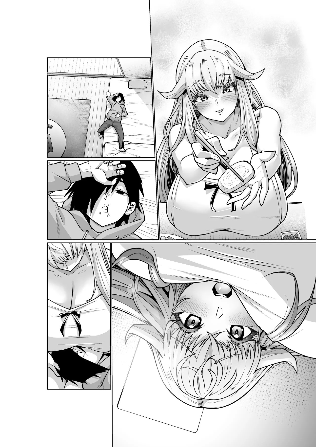 クーデレ金髪人妻全裸家政婦さんが病んだ僕に優しくしてくれたお話。02 Page.92