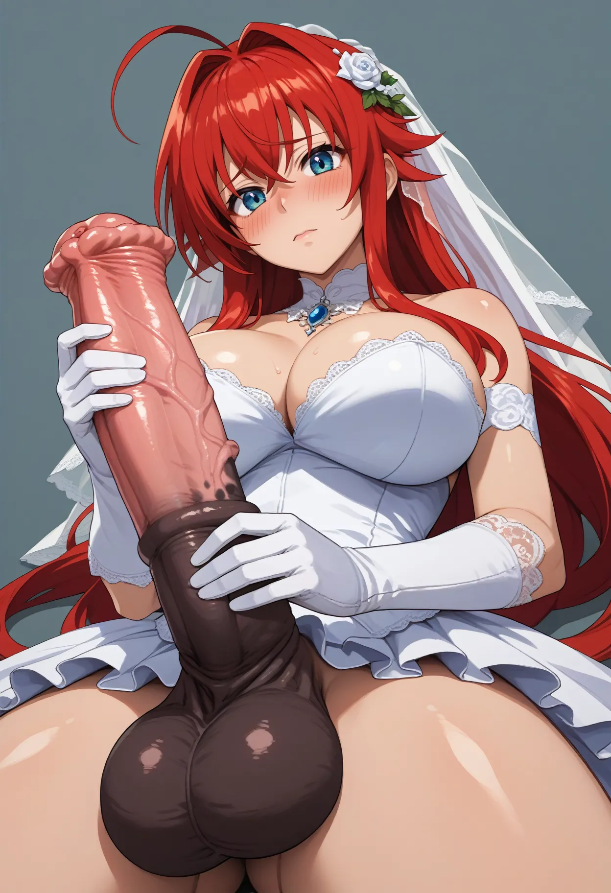 Rias Gremory | High School DxD | Horsecock futa fourt2 ai generated Page.63