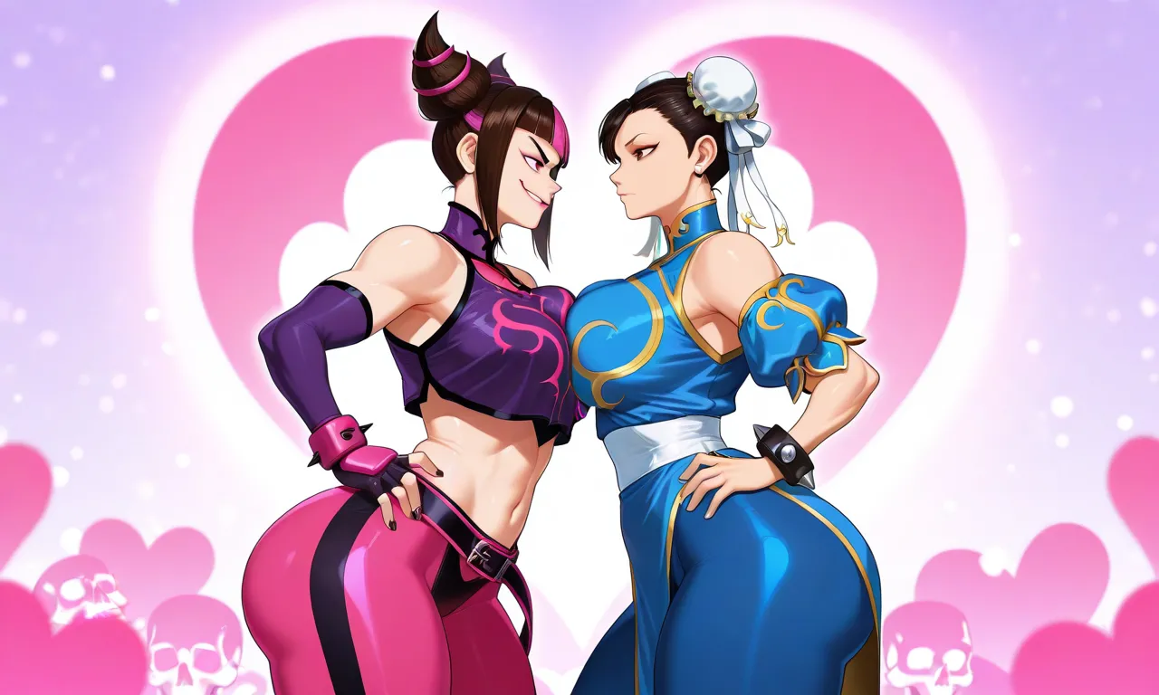 Street Fighter - Juri Han & Chun Li daidoujipv ai generated Page.2