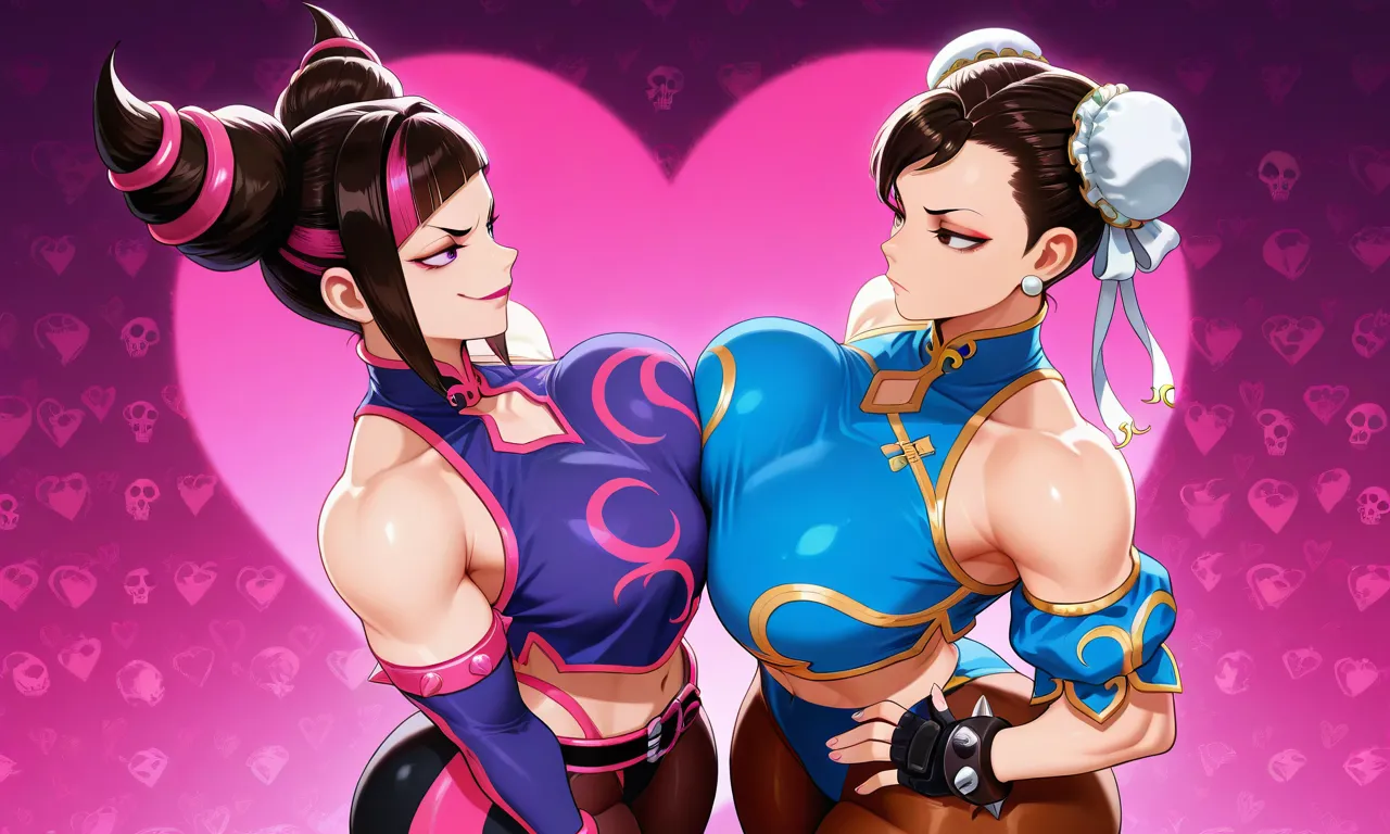 Street Fighter - Juri Han & Chun Li daidoujipv ai generated Page.3