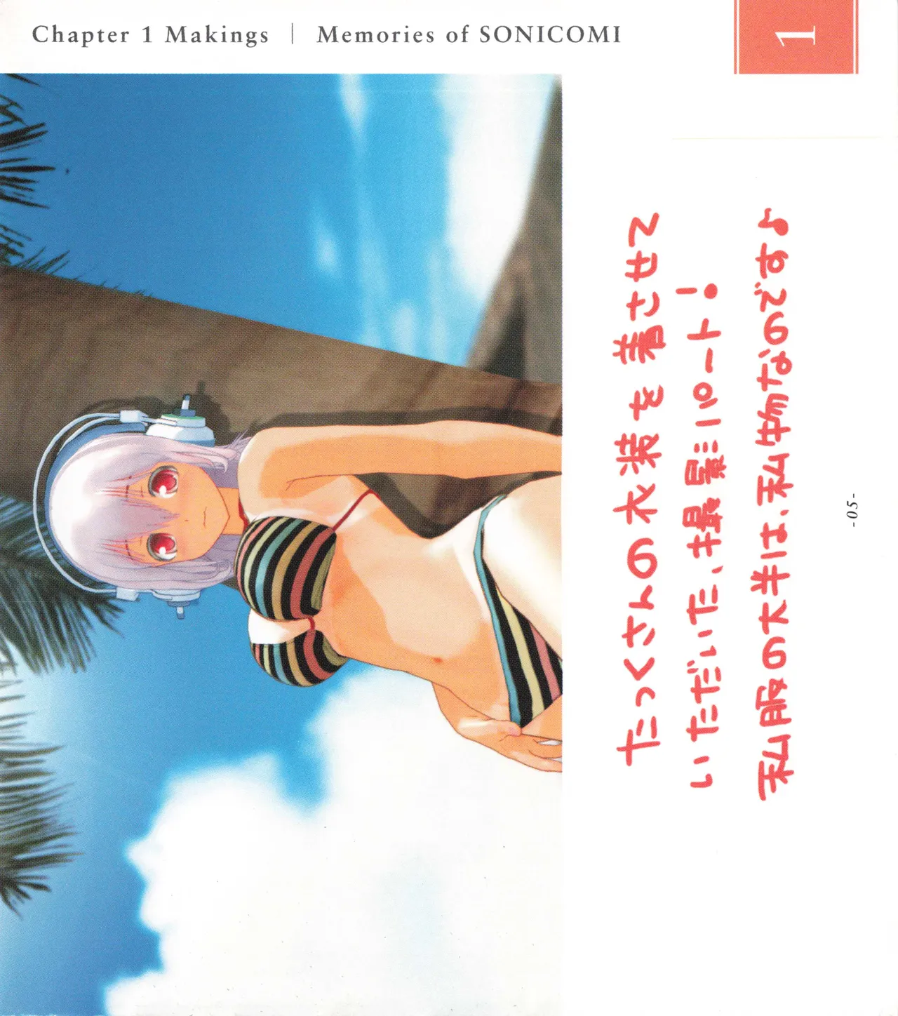Sonicomi Limited Edition Super Sonico Private Book Page.6