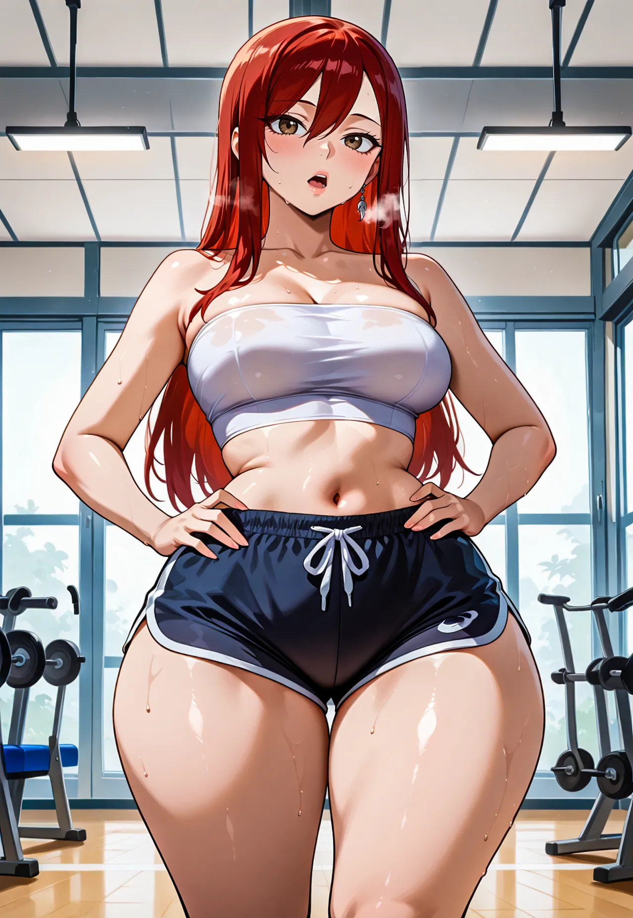 Erza gym session x BBC messingwithai ai generated Page.10