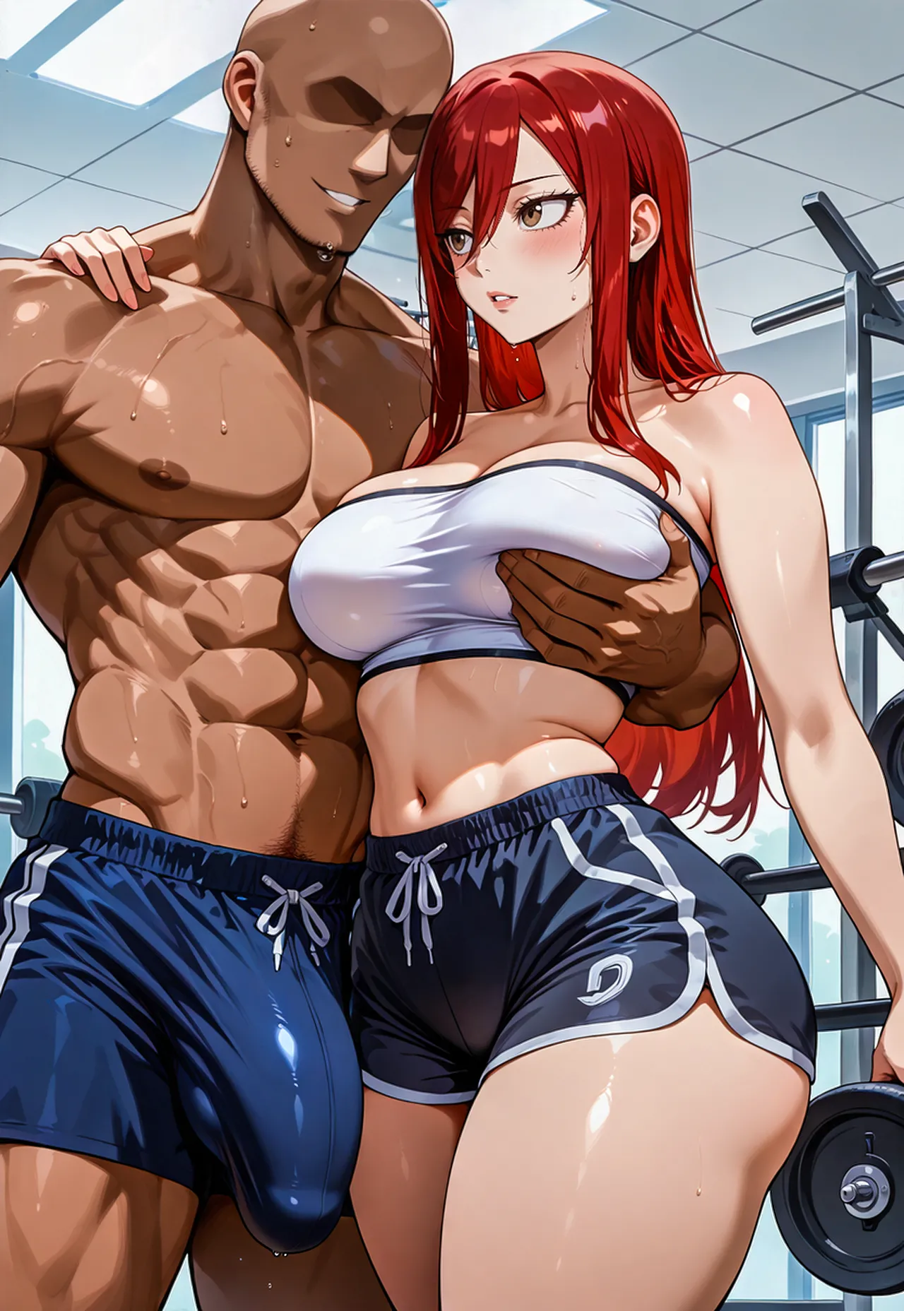 Erza gym session x BBC messingwithai ai generated Page.11