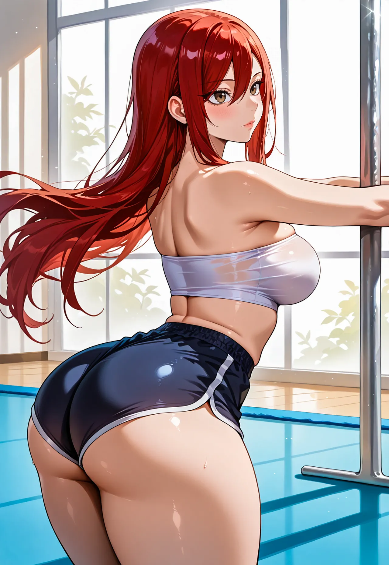 Erza gym session x BBC messingwithai ai generated Page.4