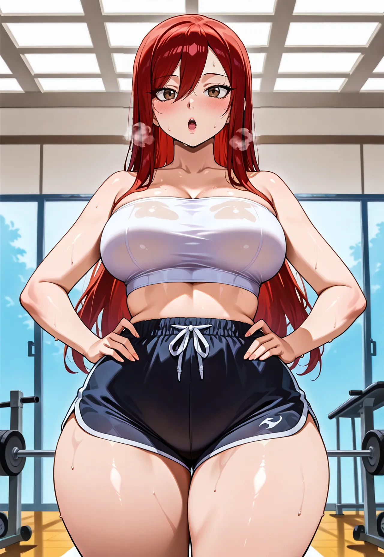 Erza gym session x BBC messingwithai ai generated Page.6