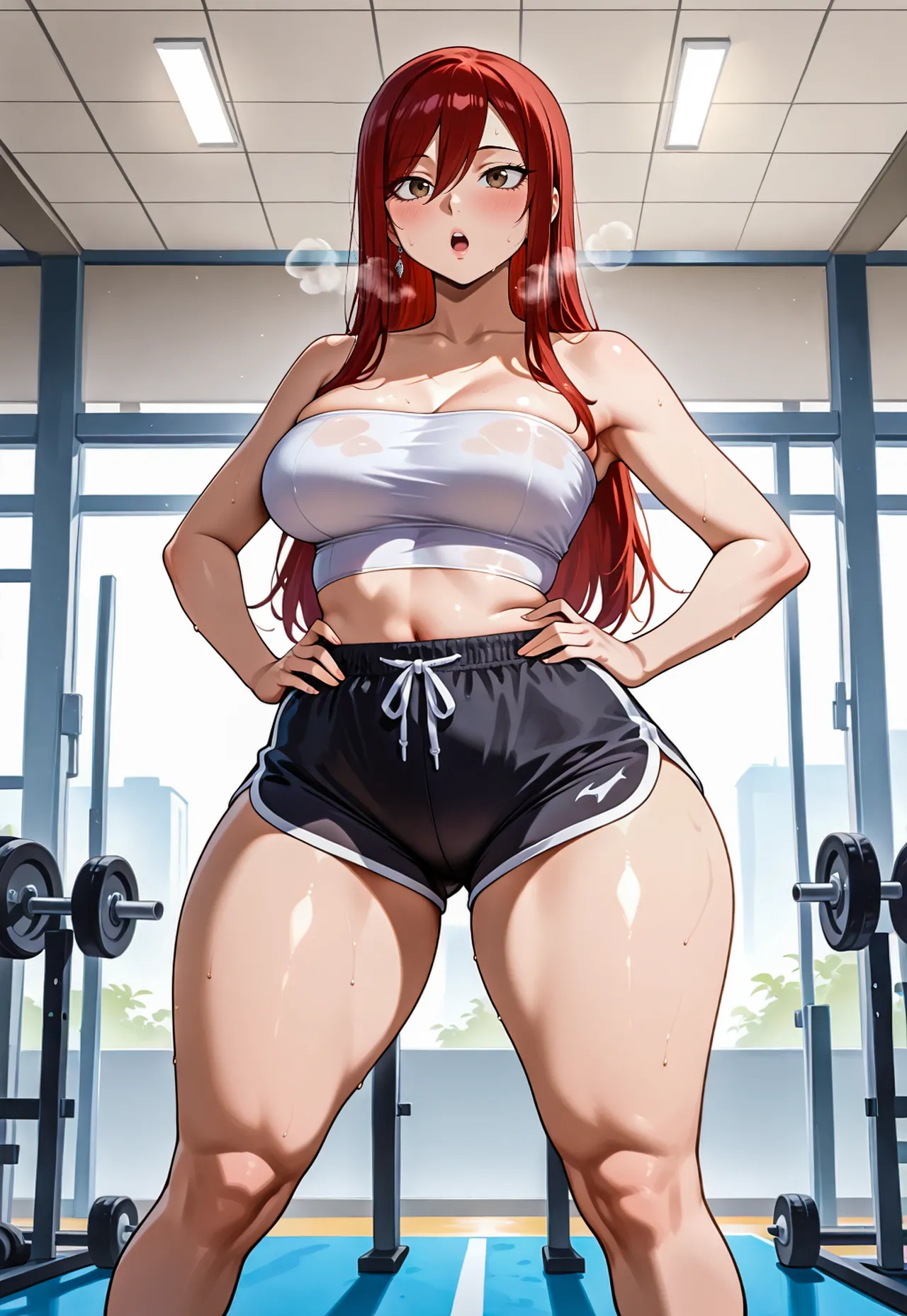 Erza gym session x BBC messingwithai ai generated Page.7