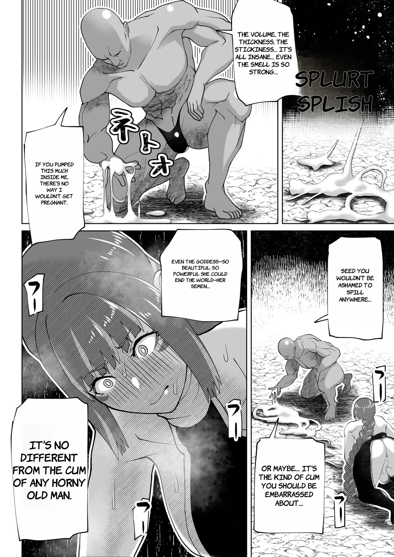 [bekobeko] Jinrui o Mikudashiteru Sondai na Futanari Aku Megami ga Oji-san ni Zanpai suru Hanashi - ENGLISH AI TRANSLATED Page.11