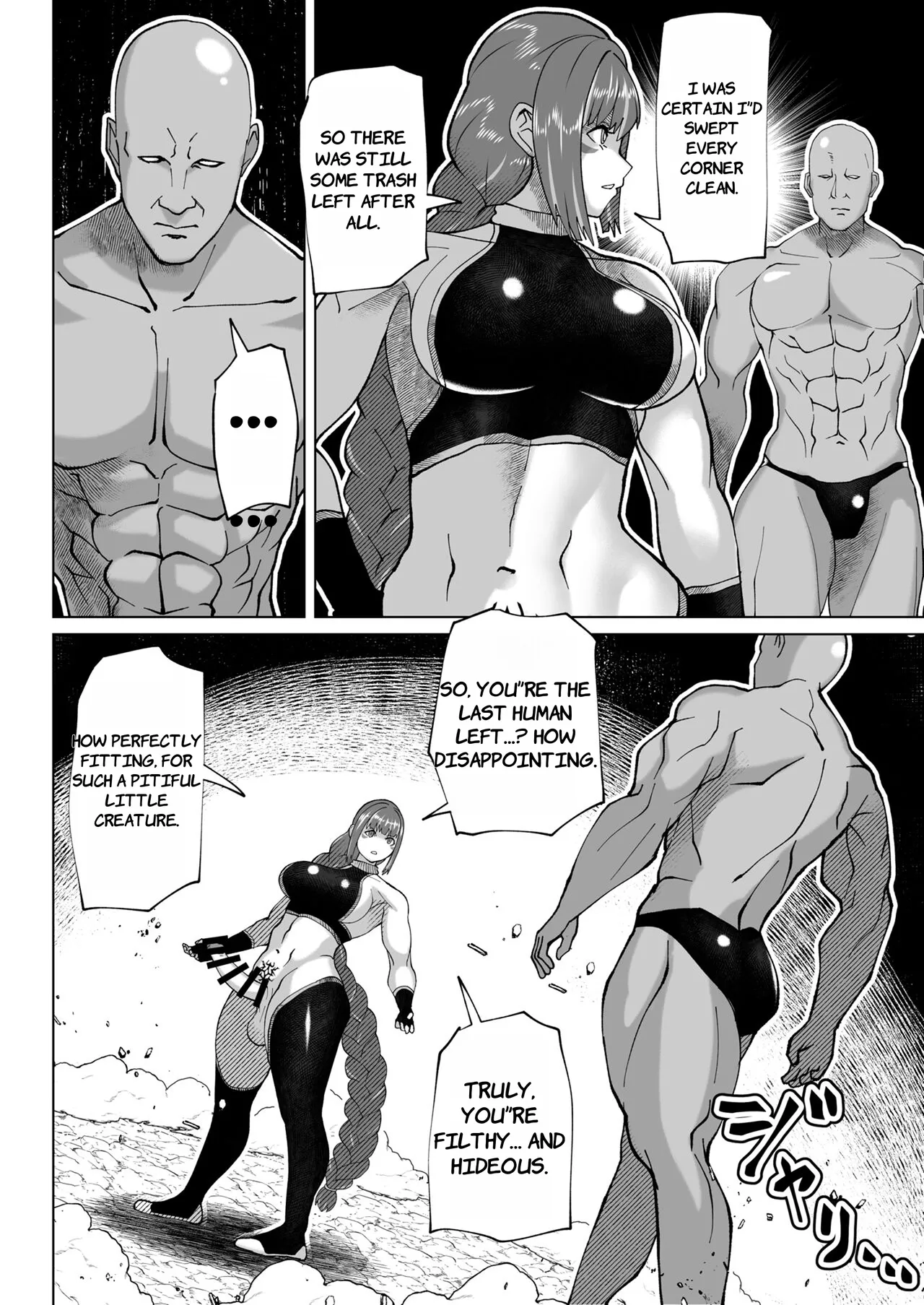 [bekobeko] Jinrui o Mikudashiteru Sondai na Futanari Aku Megami ga Oji-san ni Zanpai suru Hanashi - ENGLISH AI TRANSLATED Page.5