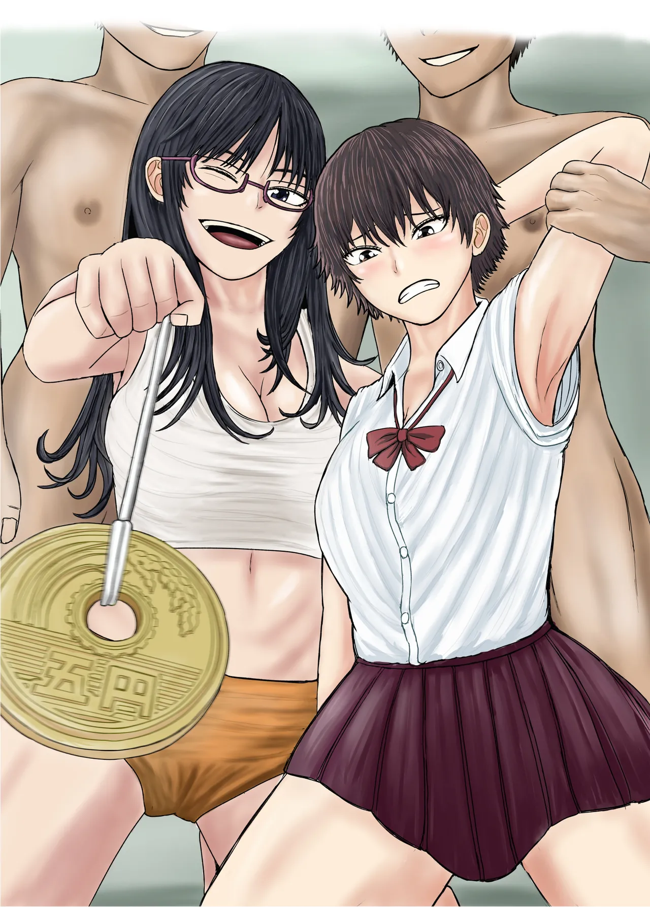 お姉さんといっしょ ～催眠実験でクラスメイトと乱交した話～