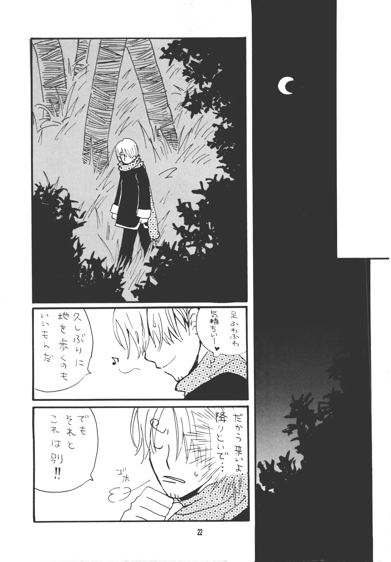 【月野ハナ】青の森、蜘蛛と蝶 Page.21