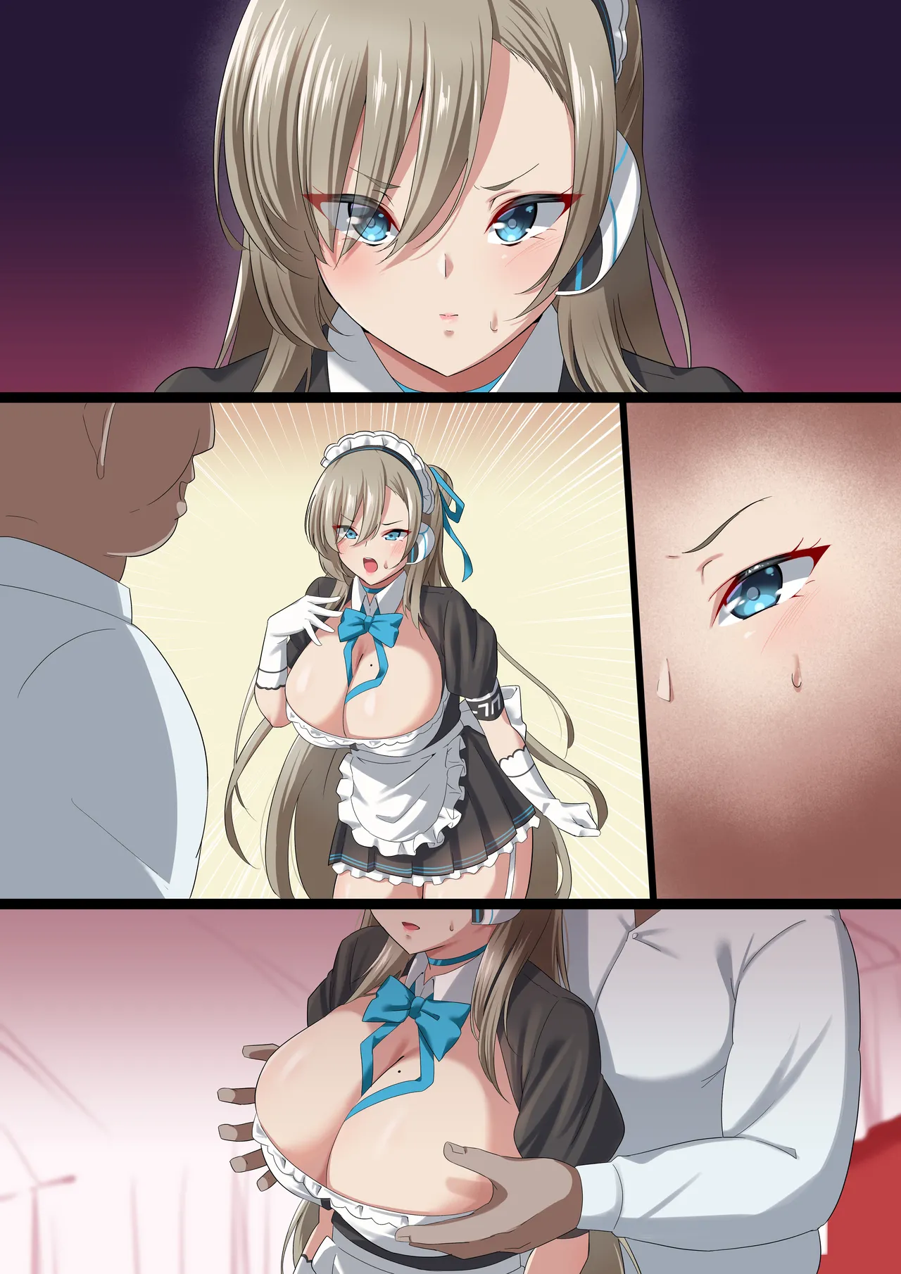 俺の彼女がキモデブ社長の性処理メイドにされた件 Page.34