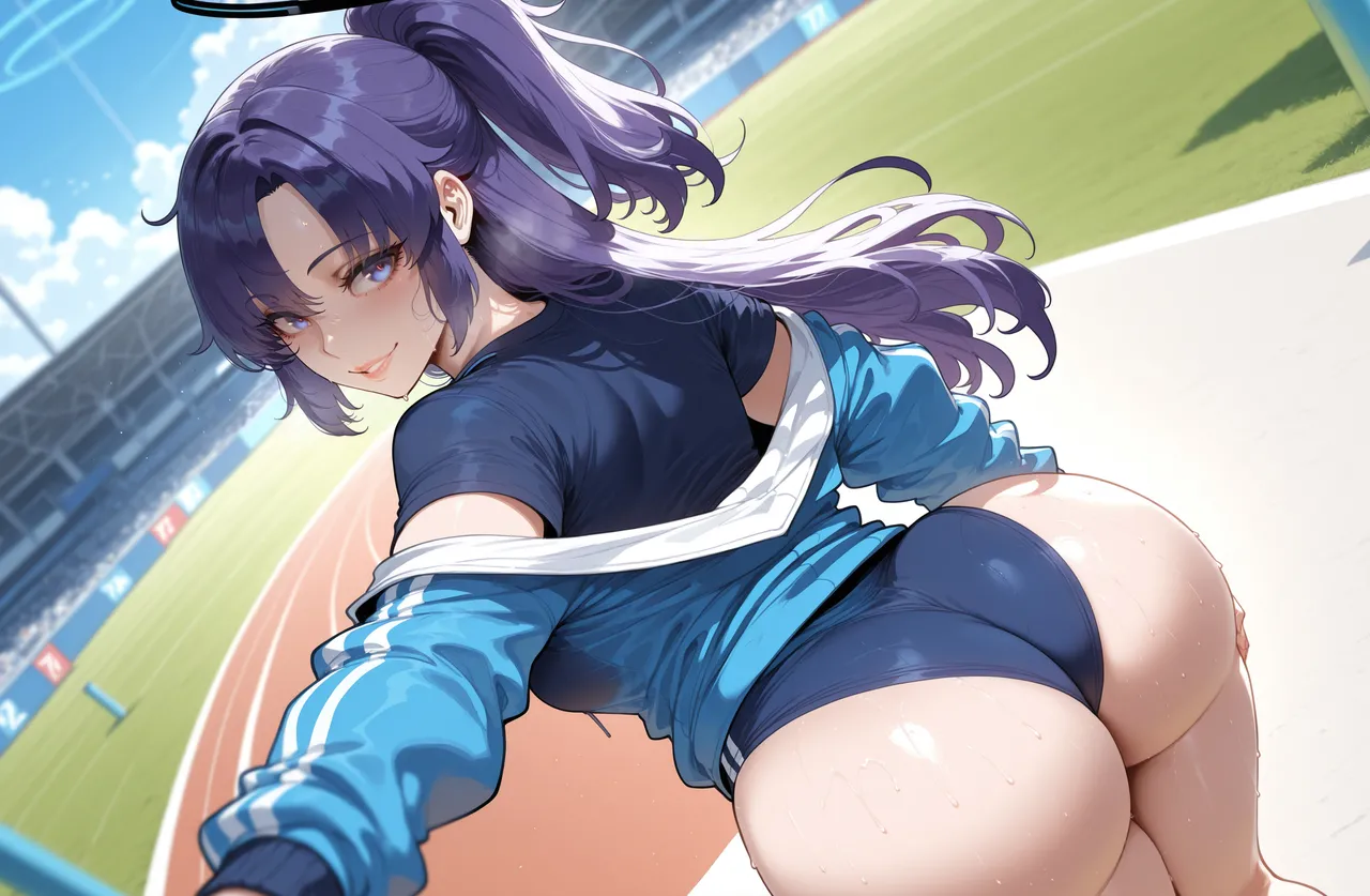 [Miyu Ai] Hayase Yuuka (Track): After Practice [Ai Generated] Page.12