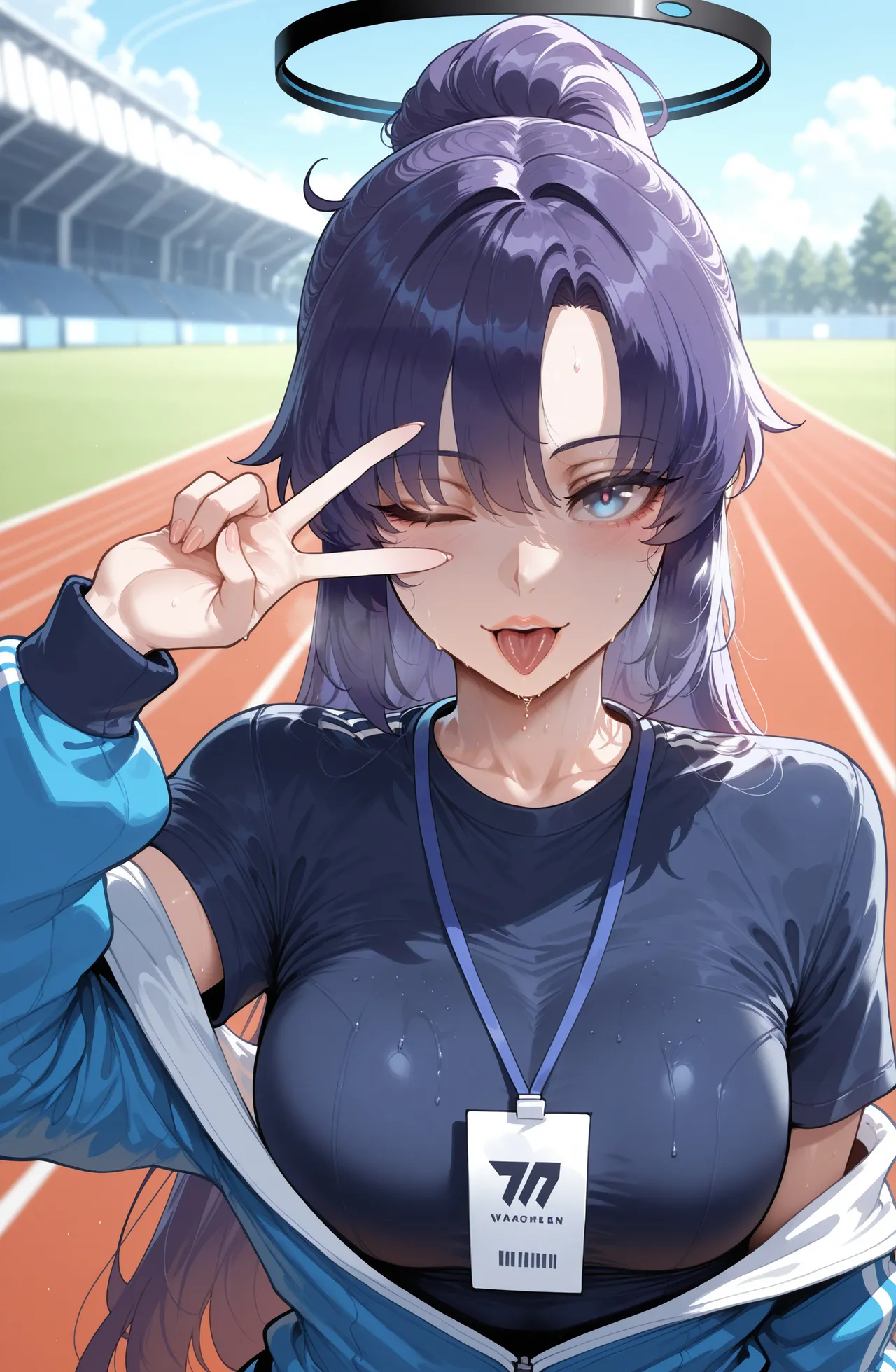 [Miyu Ai] Hayase Yuuka (Track): After Practice [Ai Generated] Page.16