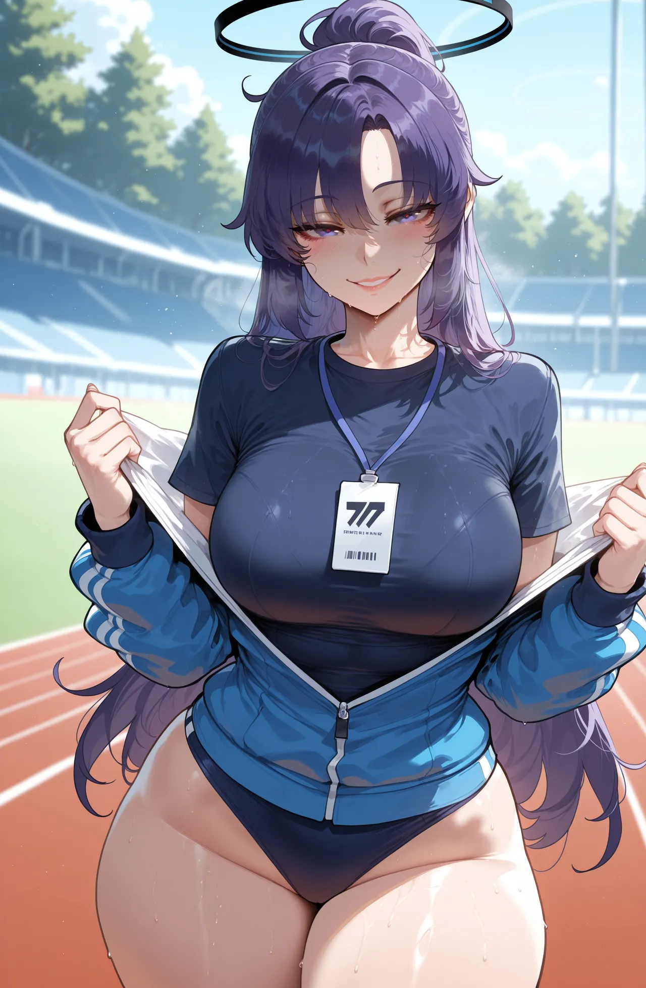 [Miyu Ai] Hayase Yuuka (Track): After Practice [Ai Generated] Page.4