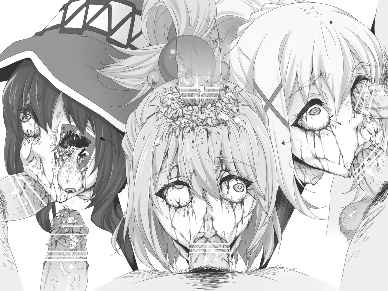 bekon15 / ko1444 / Bacon Ryona graffiti 1-11 + 2 Skeb guro Pixiv posts. Page.23