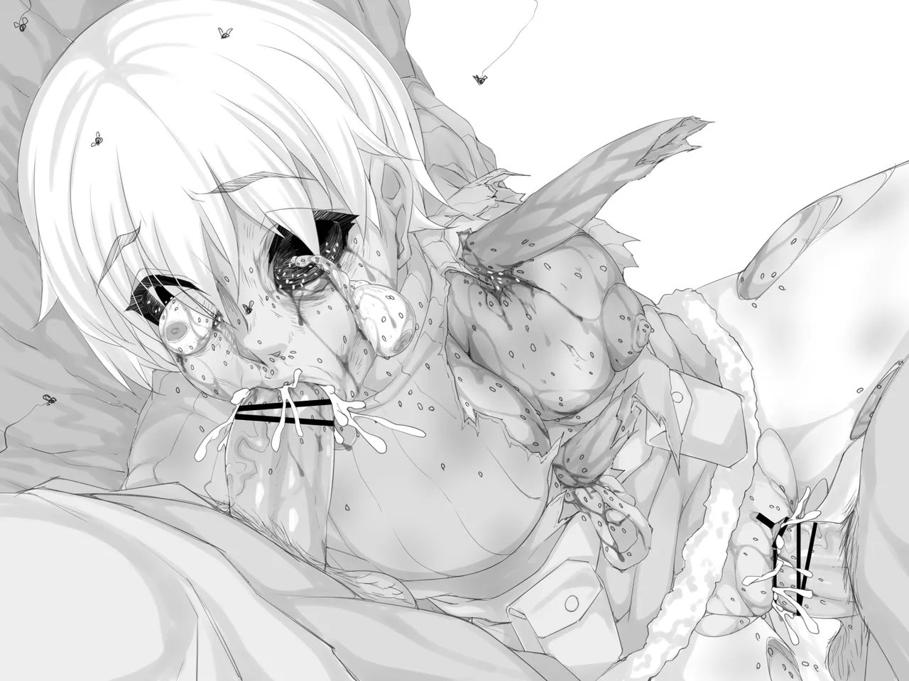 bekon15 / ko1444 / Bacon Ryona graffiti 1-11 + 2 Skeb guro Pixiv posts. Page.74