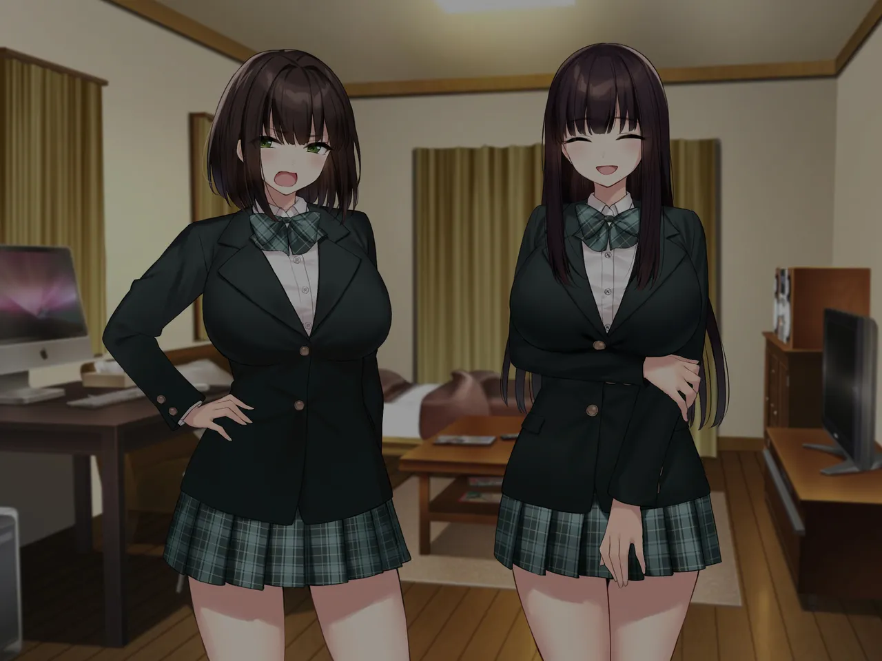 巨乳な先輩? 巨乳な幼なじみ? 二人とハーレムH...する? Page.158