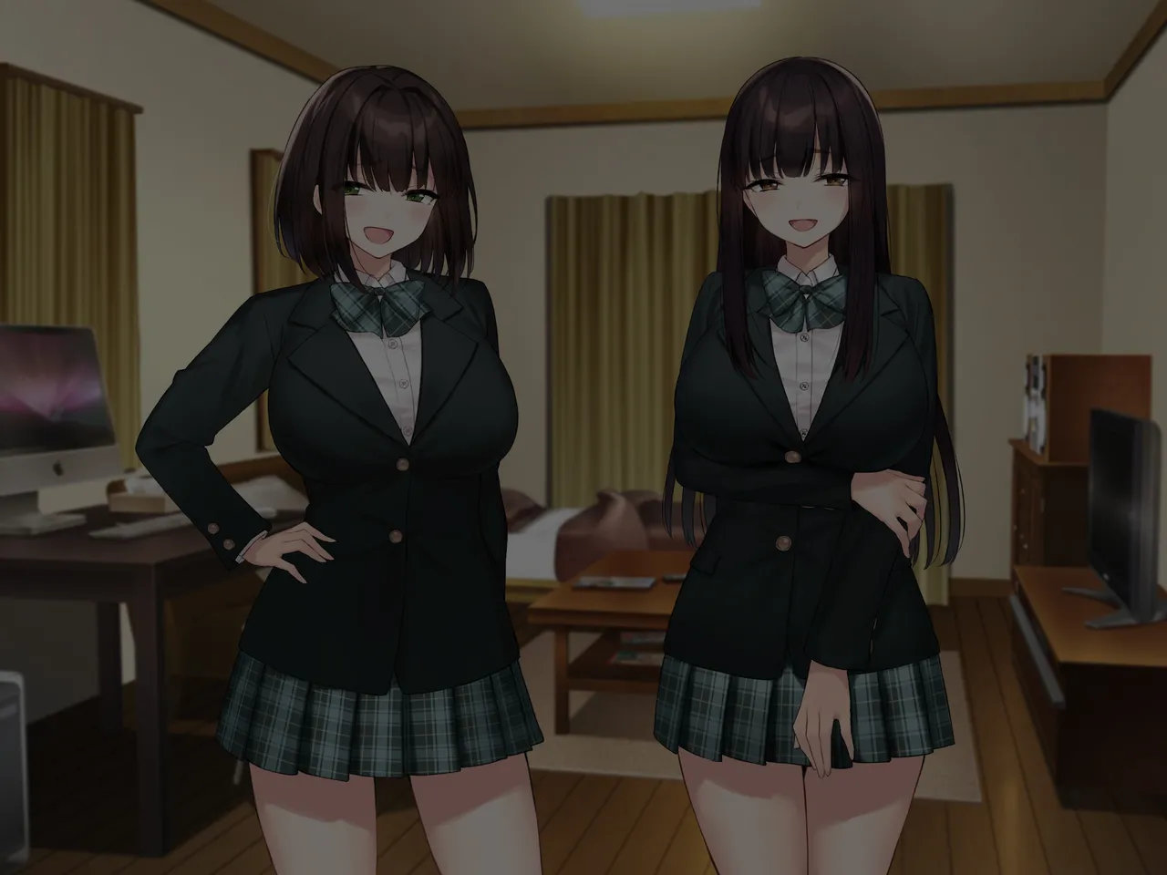 巨乳な先輩? 巨乳な幼なじみ? 二人とハーレムH...する? Page.213