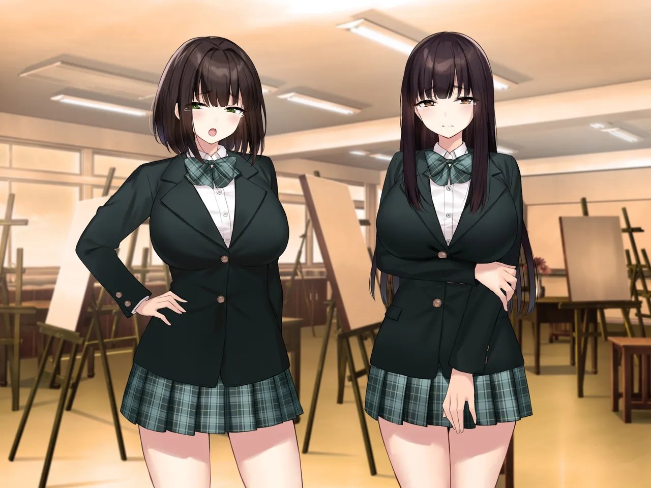 巨乳な先輩? 巨乳な幼なじみ? 二人とハーレムH...する? Page.335