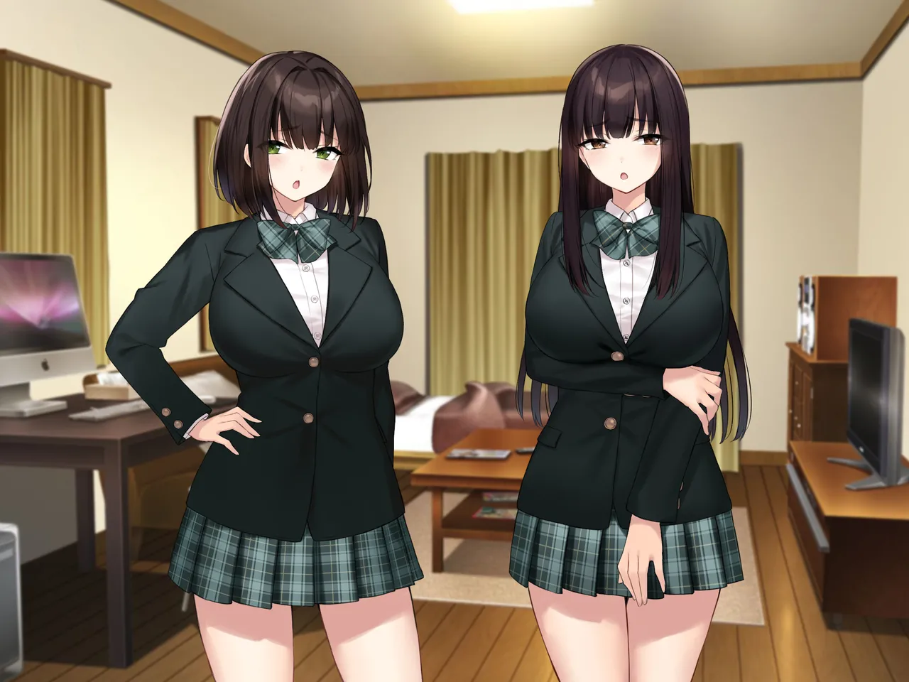 巨乳な先輩? 巨乳な幼なじみ? 二人とハーレムH...する? Page.372