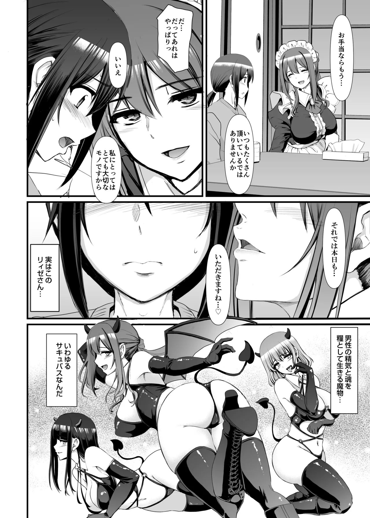あまあまサキュバスメイドリィゼさん Page.13