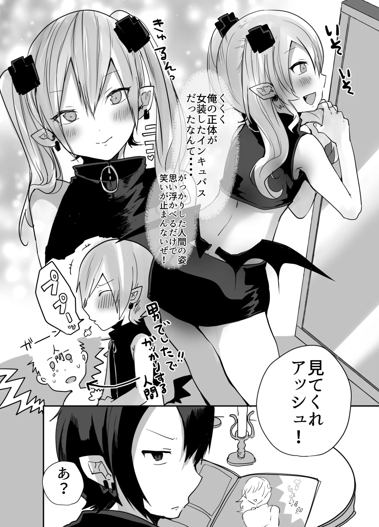 男だよバーカ！する女装サキュバス Page.3