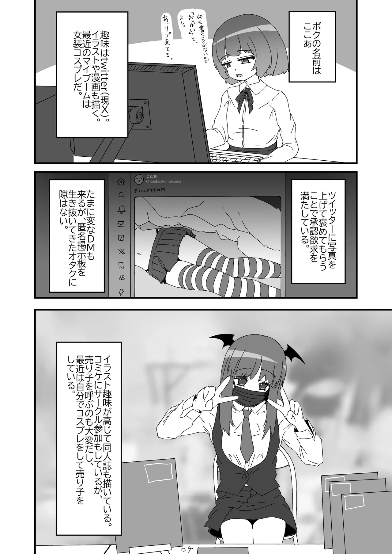 ノンケだったはずの女装コスプレイヤーが男性に誘われてオフパコする話。 Page.5