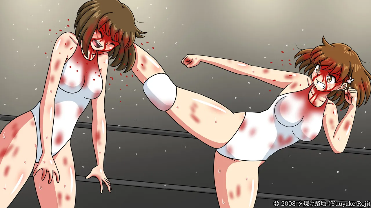 白い水着を真っ赤に染めて Page.223