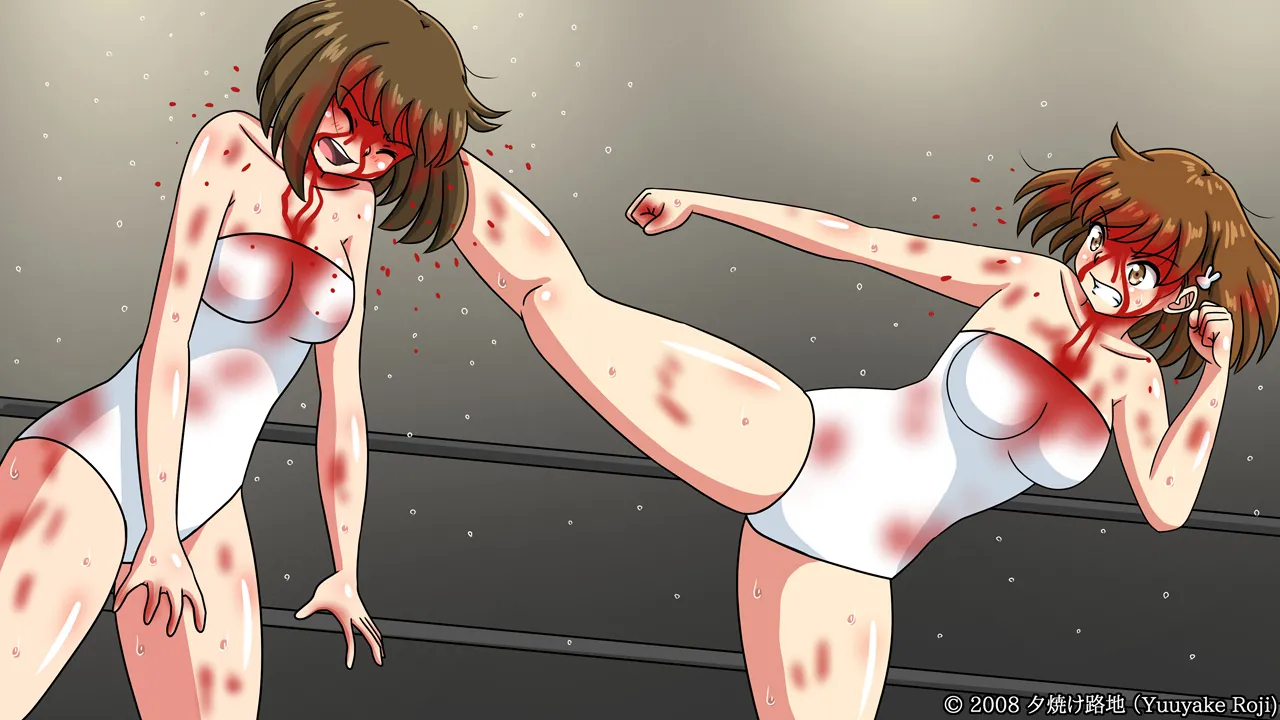 白い水着を真っ赤に染めて Page.228