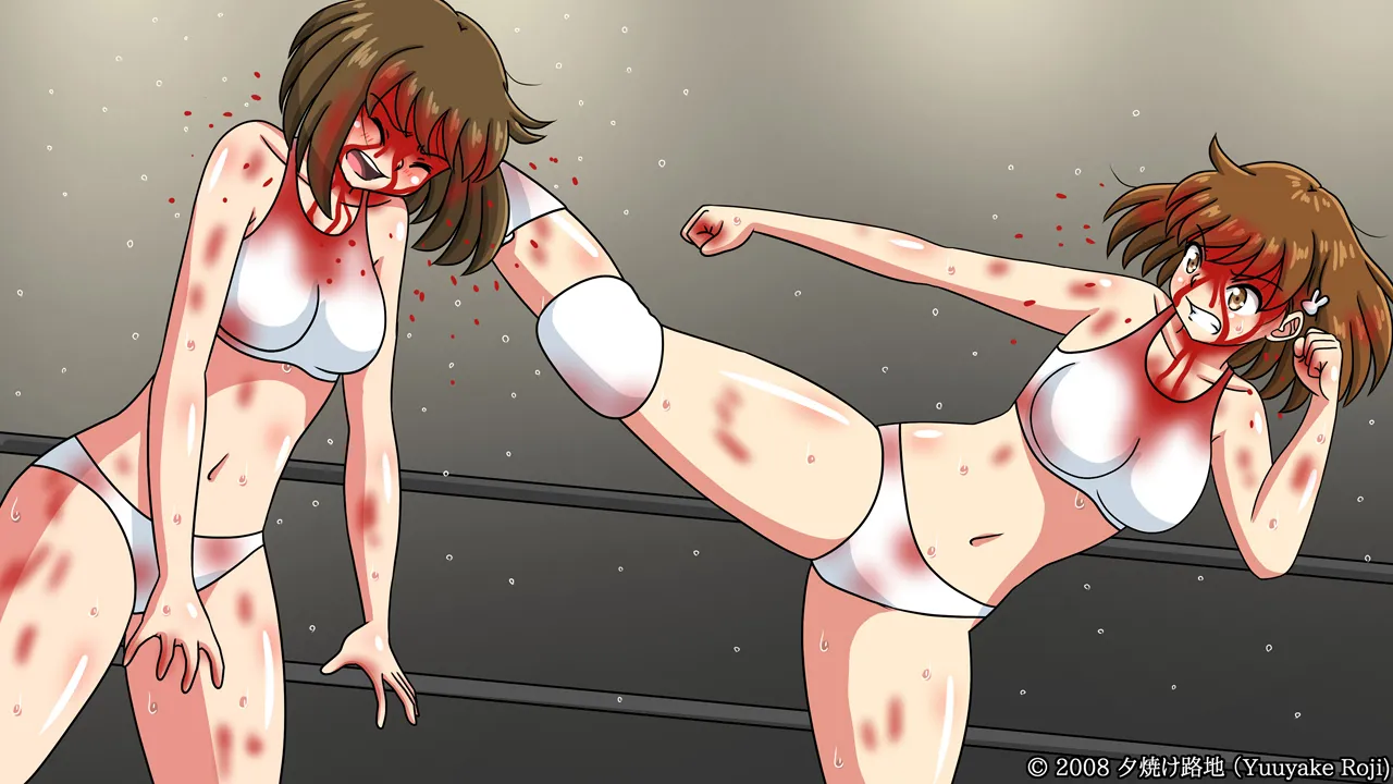 白い水着を真っ赤に染めて Page.229