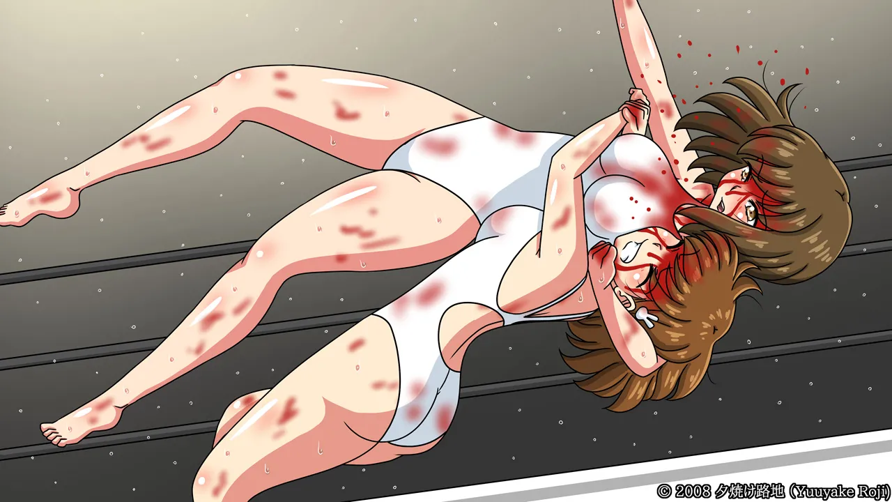 白い水着を真っ赤に染めて Page.272