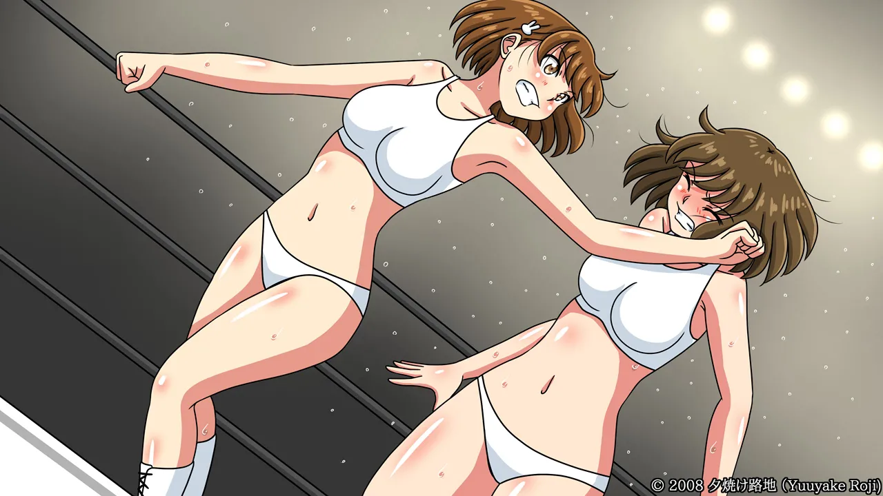 白い水着を真っ赤に染めて Page.338