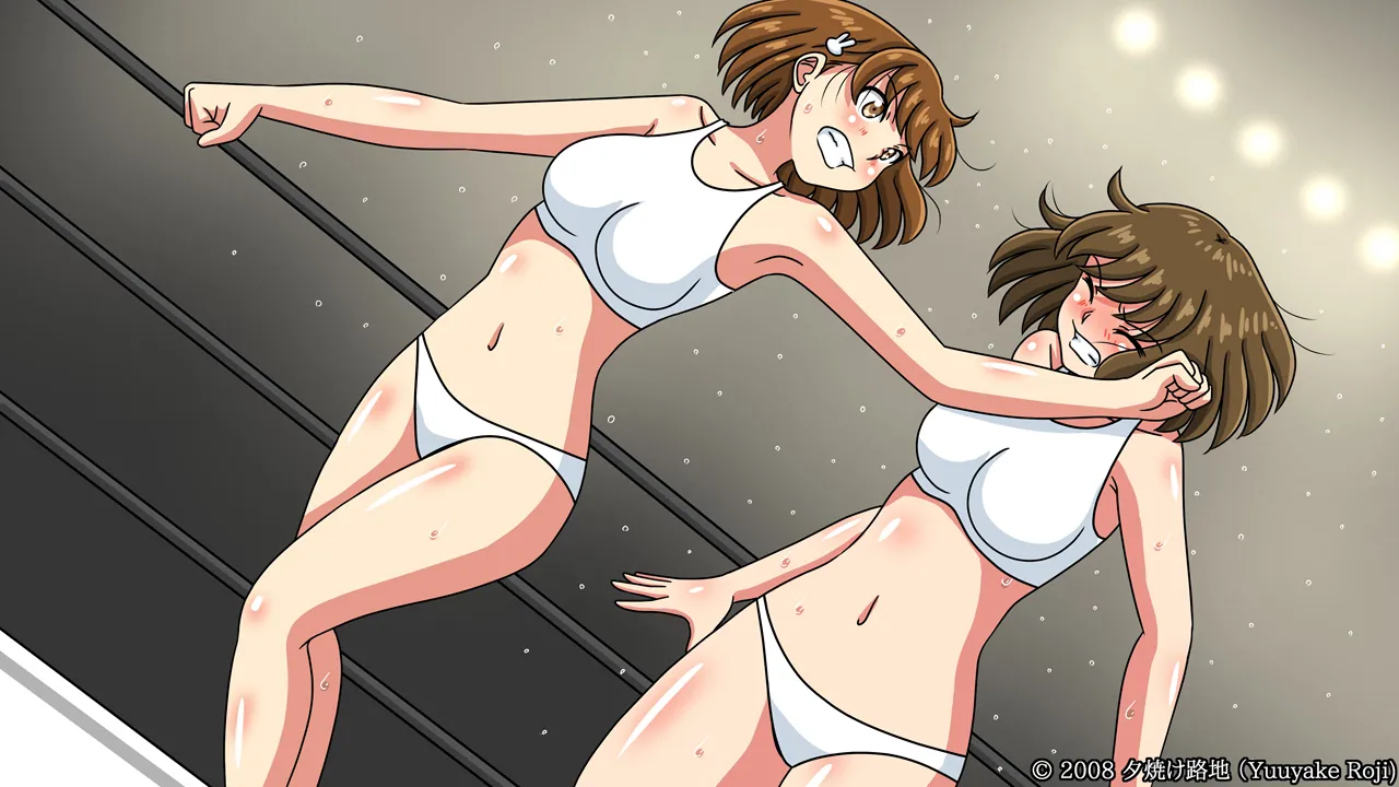 白い水着を真っ赤に染めて Page.340