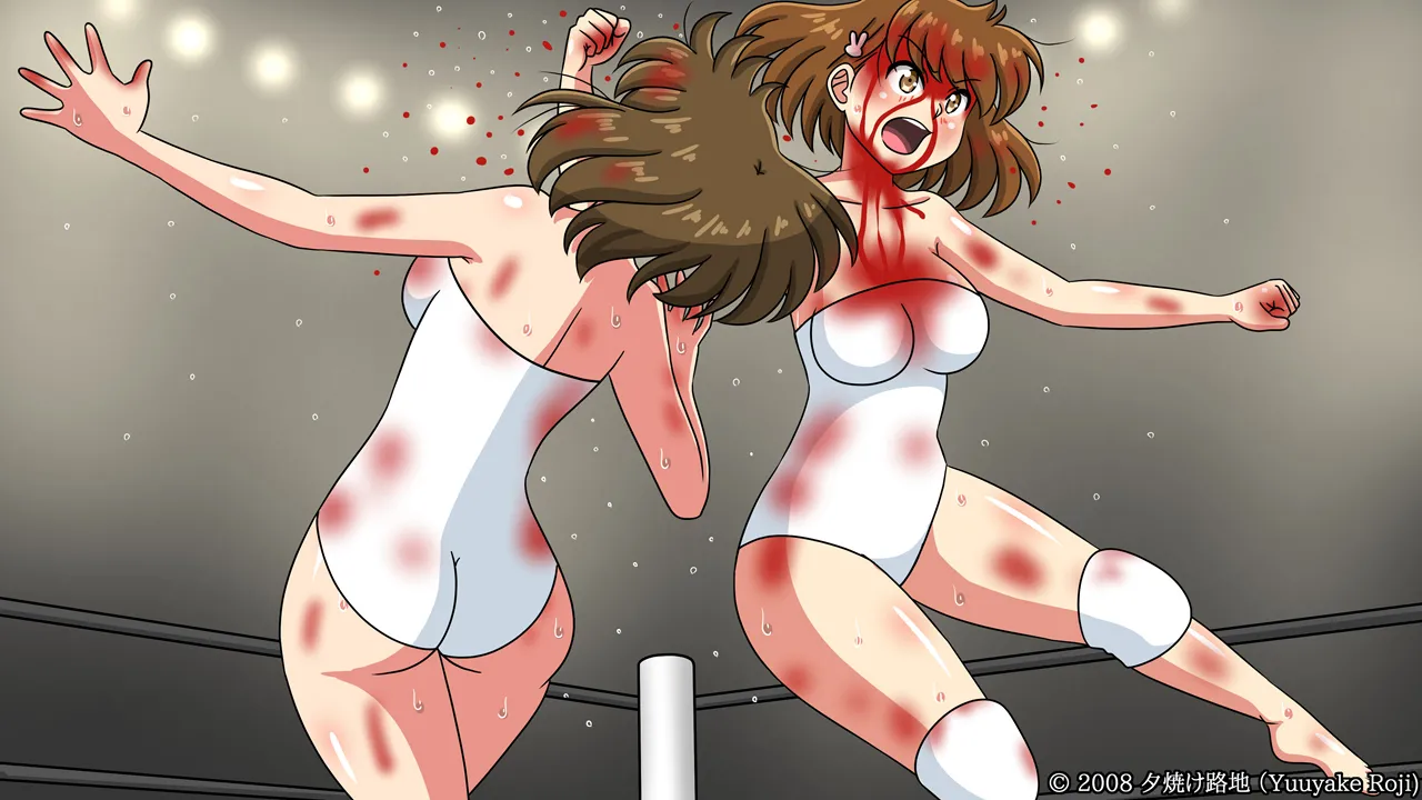 白い水着を真っ赤に染めて Page.413