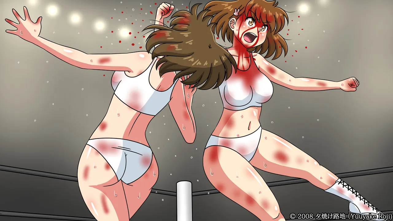 白い水着を真っ赤に染めて Page.416