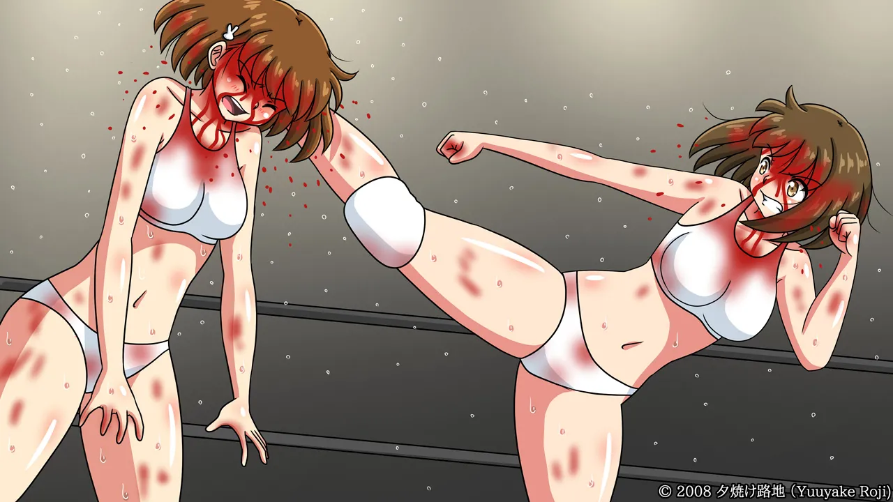 白い水着を真っ赤に染めて Page.441