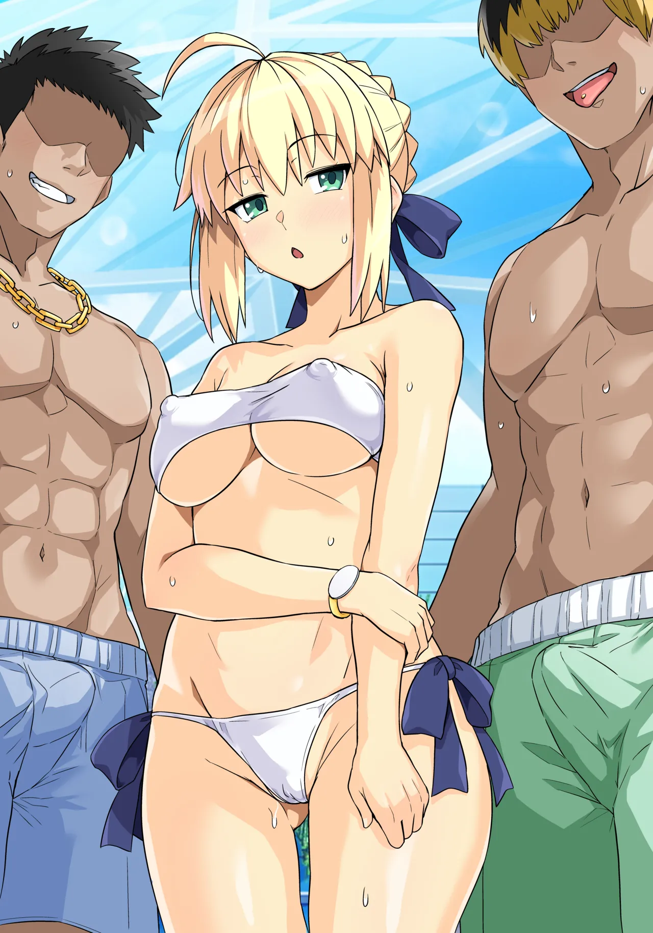 セイバーさん ヤリモクナンパ待ち プール編 Page.65