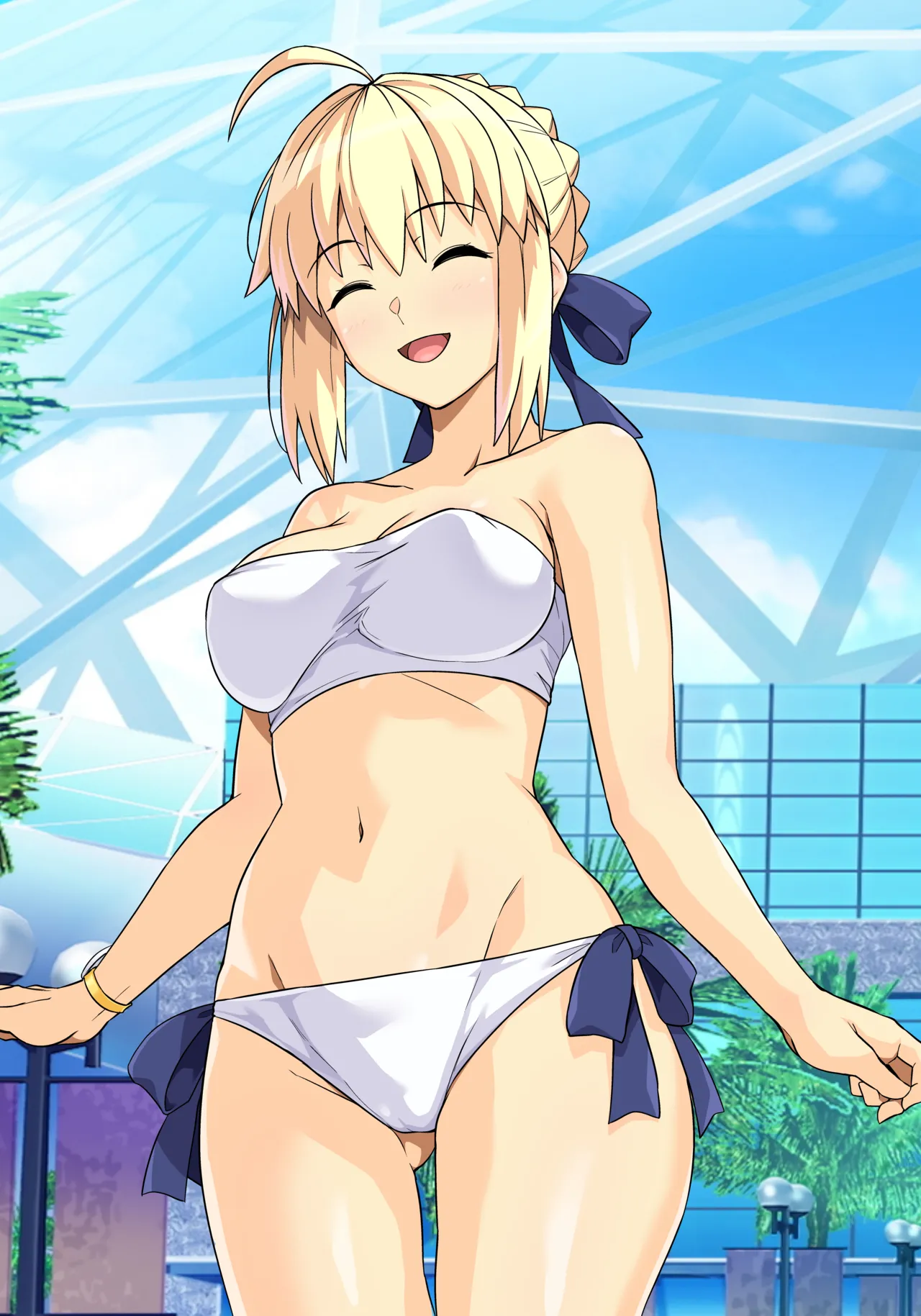 セイバーさん ヤリモクナンパ待ち プール編 Page.66