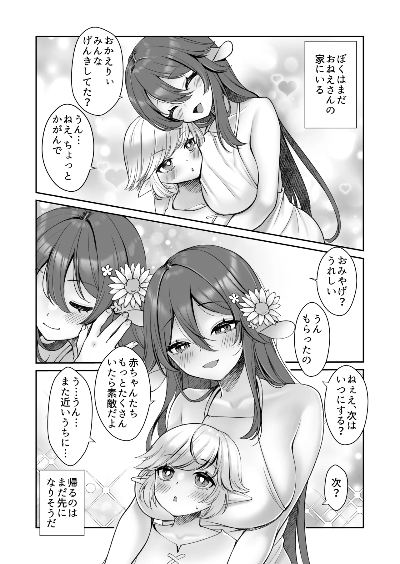 こうしてショタエルフくんはバケモノ?おねえちゃんと幸せに暮らしましたとさ。 Page.37