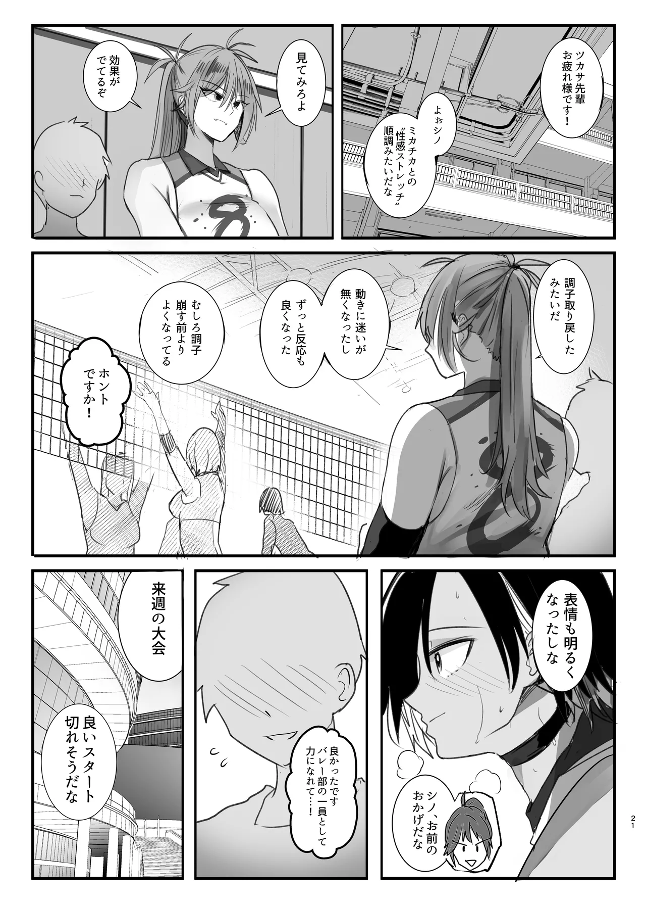 専属のマネージャーの僕が虎影さんに初めての性感ストレッチ Page.21