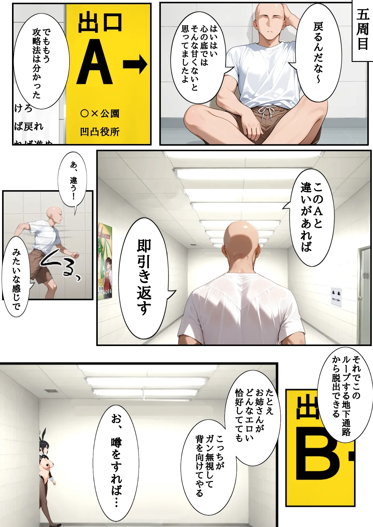 H番出口 見つけた異変がエロ過ぎて戻れない Page.48