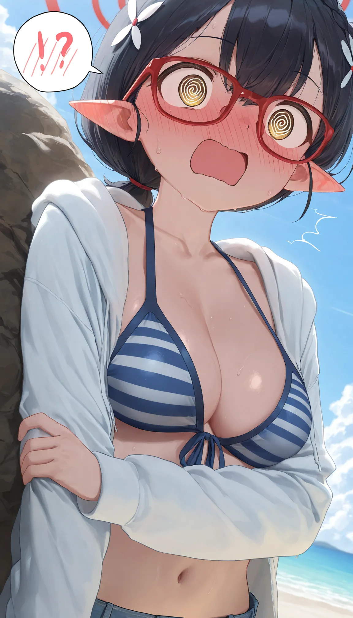 Nonomi - Summer with Sensei // ノノミ - 先生と過ごす夏 [210p] (Patreon) [AI Generated] Page.172