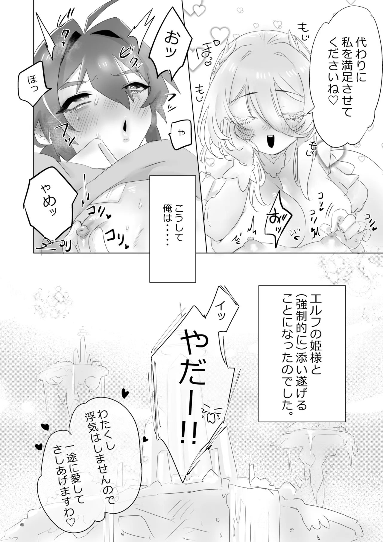 異世界に召喚されてエルフの姫様に淫紋契約を結ばれてしまいました Page.40