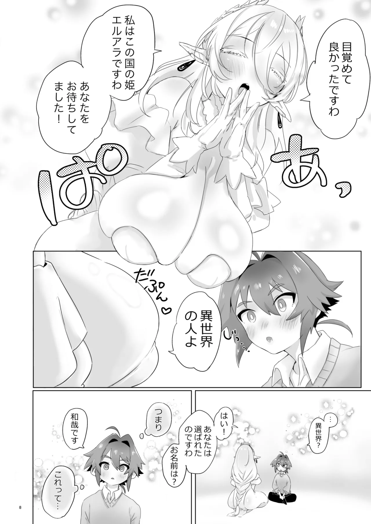 異世界に召喚されてエルフの姫様に淫紋契約を結ばれてしまいました Page.8