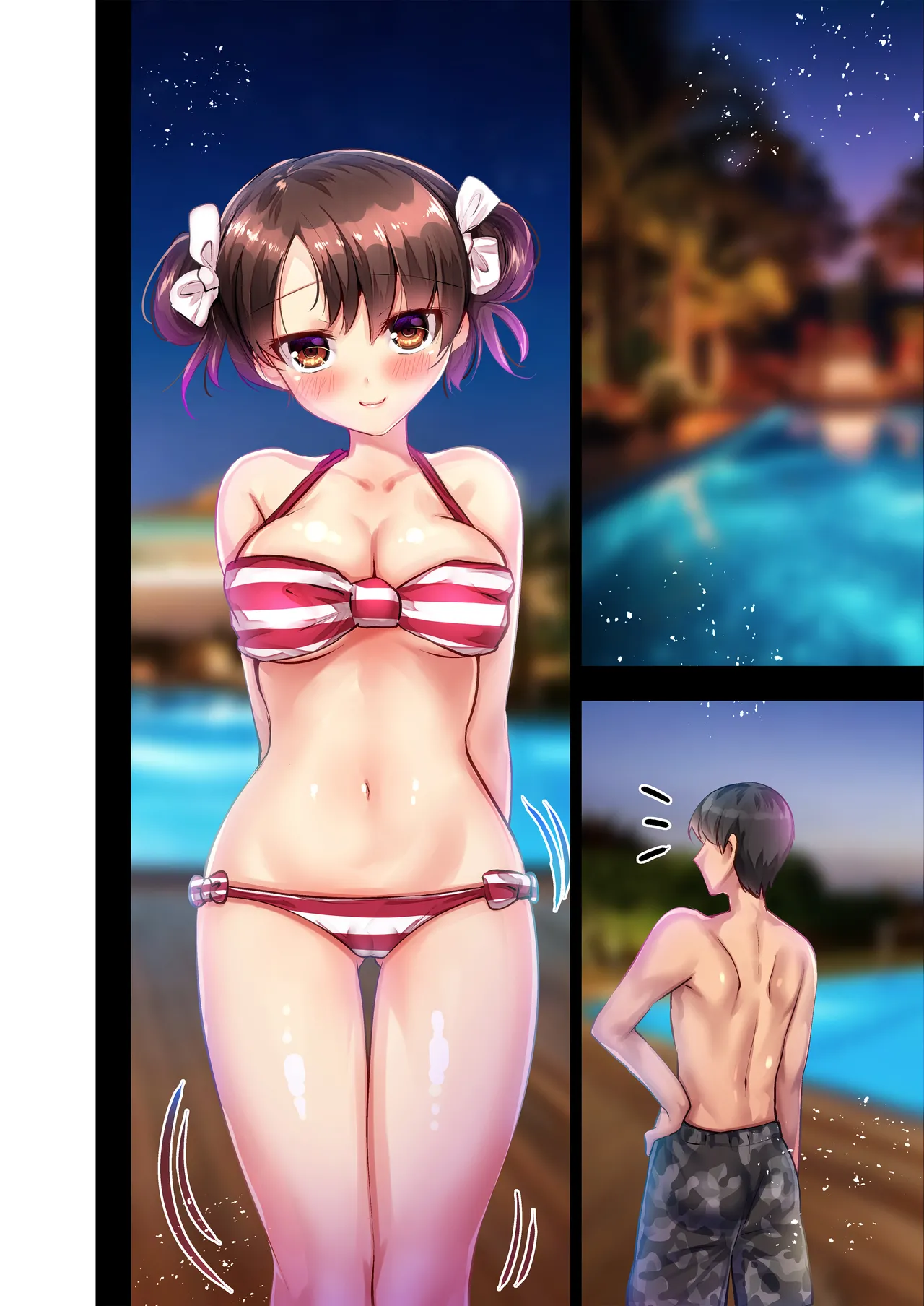 おさななじみのりゆなちゃんと2人ぼっちプールでちゃぷちゃぷヌレヌレいちゃラブH♥ Page.16