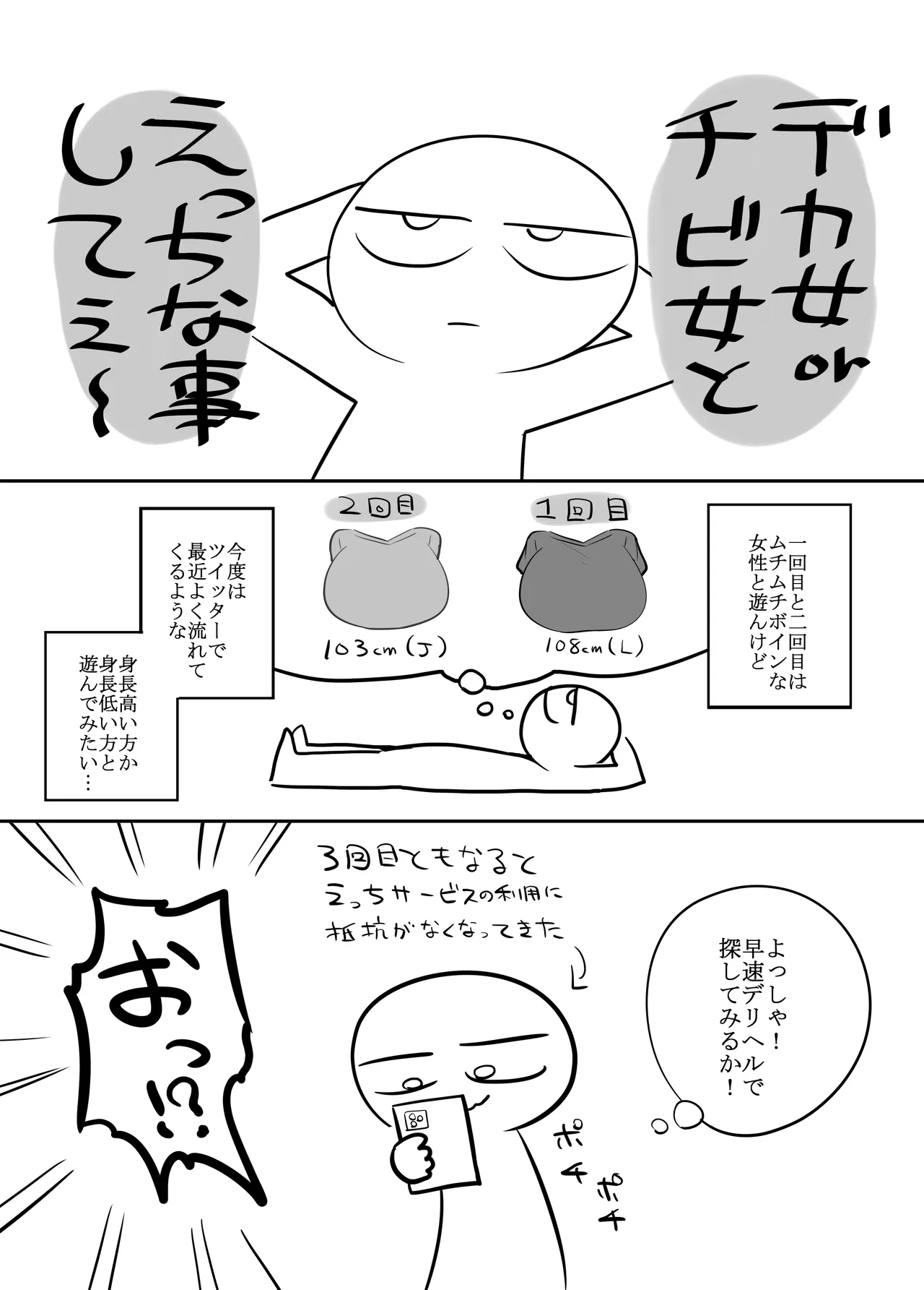 エッチな事してきたよのレポ漫画 Page.2