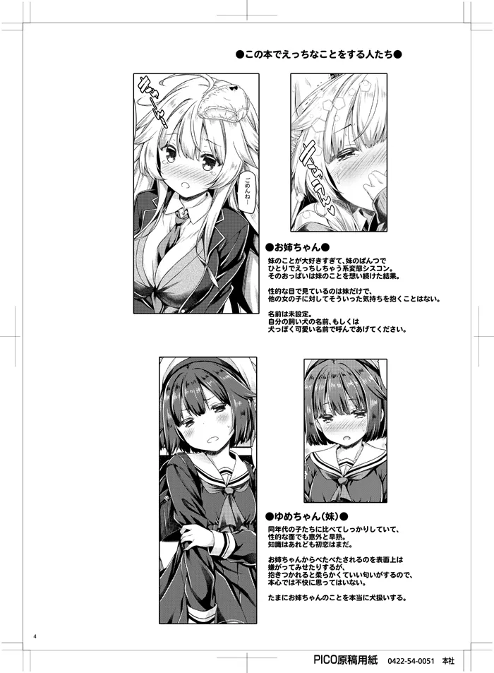 お姉ちゃんが妹のぱんつでひとりえっちしてました。 Page.3