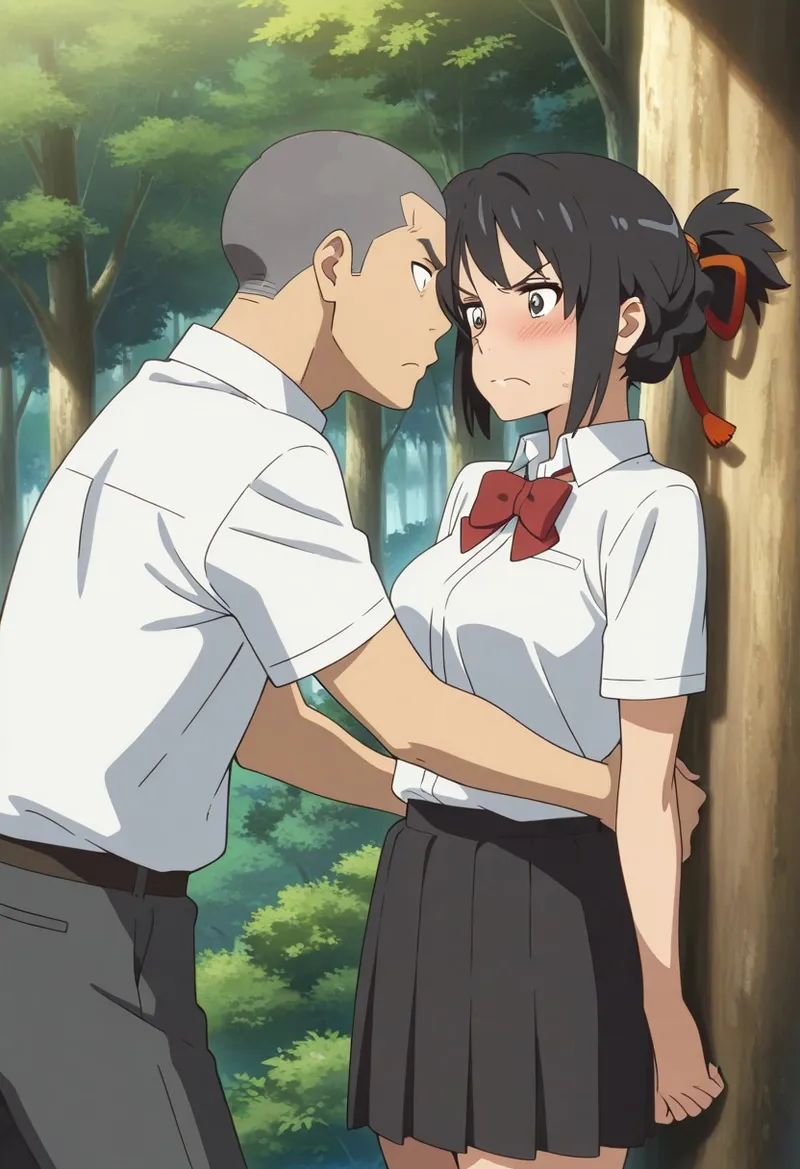 Mitsuha sex in the woods Page.104