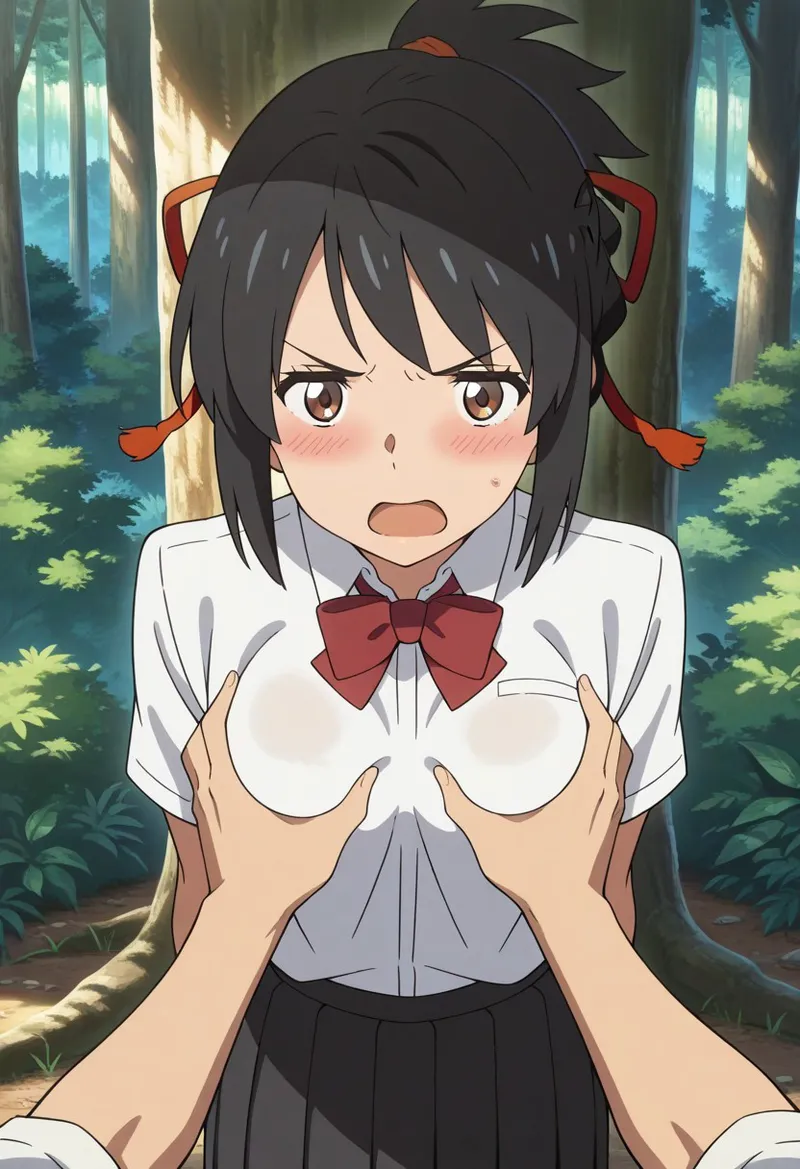 Mitsuha sex in the woods Page.109