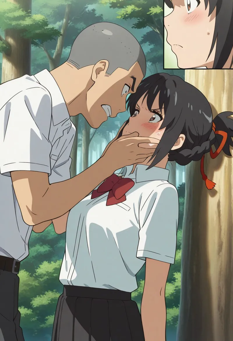 Mitsuha sex in the woods Page.110